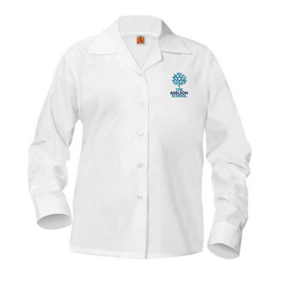 *L/S Ladies Oxford w/ Adelson Logo*