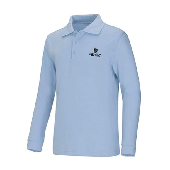 L/S Unisex Polo w/ Signature Prep Logo