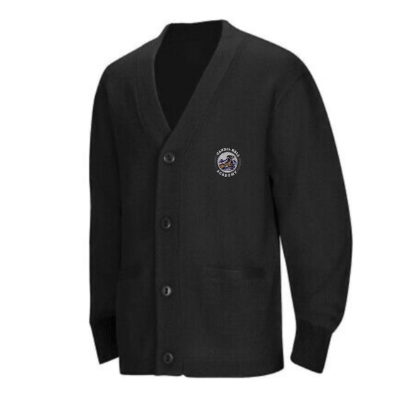 V-Neck Cardigan w/ Candil Hall Logo