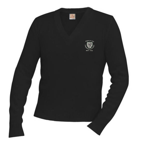 * V-Neck Sweater w/ WOL HS Logo