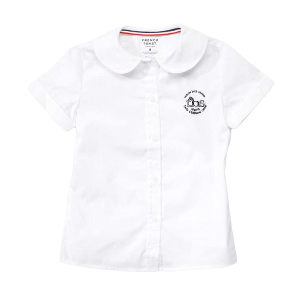 *S/S Peter Pan Blouse w/ TBS PRE Logo