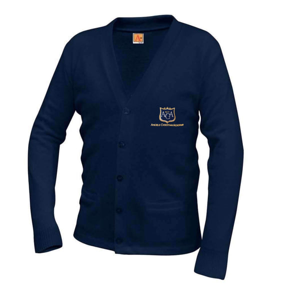V-Neck Cardigan w/ ACA Logo