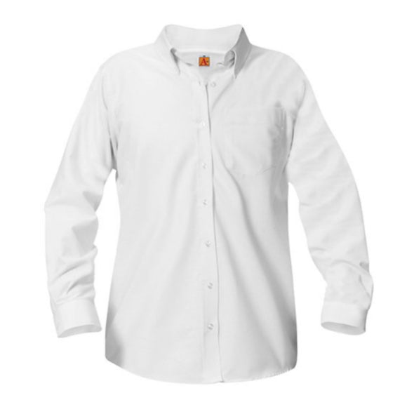 *L/S Ladies Oxford NO LOGO (5th-8th Grade)*