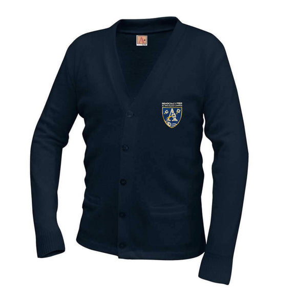 V-Neck Cardigan w/ DP Logo