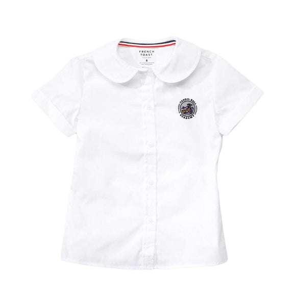 S/S Peter Pan Blouse w/ Candil Hall Logo