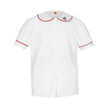 S/S Puff Sleeve Blouse w/ MH Logo
