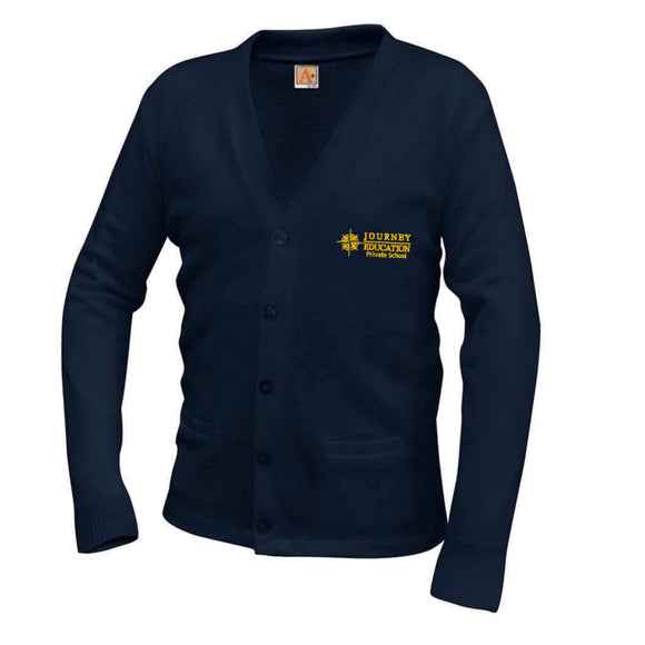 V-Neck Cardigan w/ Journey Logo
