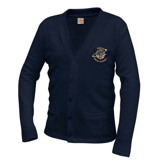 V-Neck Cardigan w/ DTA Logo (Grades 6-8)