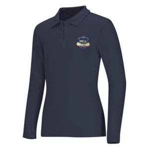 L/S Girls Polo w/ NCA Logo