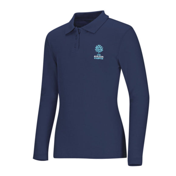 L/S Girls Polo (Classroom Brand Only) w/ Adelson Logo