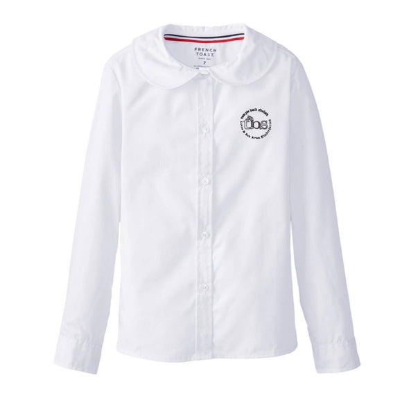 Long Sleeve Peter Pan Blouse w/ TBS ELEM Logo