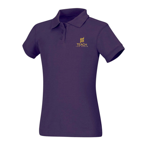 S/S Girls Polo w/ TEACH Logo KINDERGARTEN + 7TH GRADE ONLY