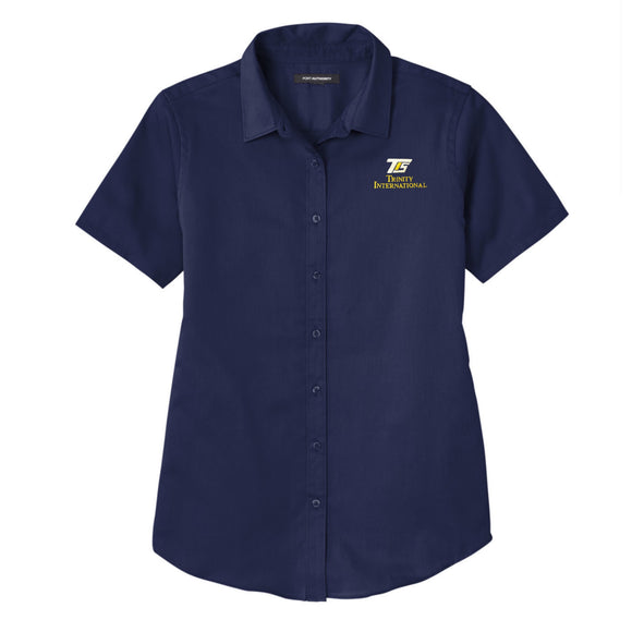 S/S Ladies Oxford w/ TIS Logo