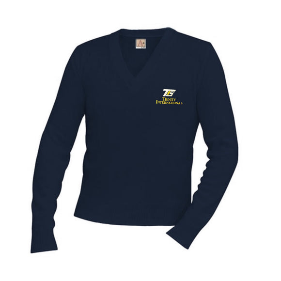 V-Neck Sweater w/ TIS Logo