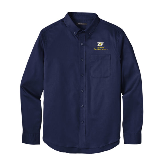 L/S Mens Oxford w/ TIS Logo
