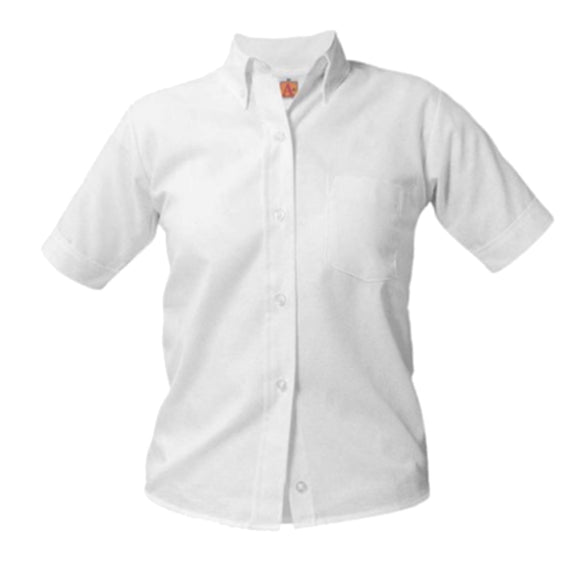 S/S Ladies Oxford NO LOGO (5th-8th Grade)