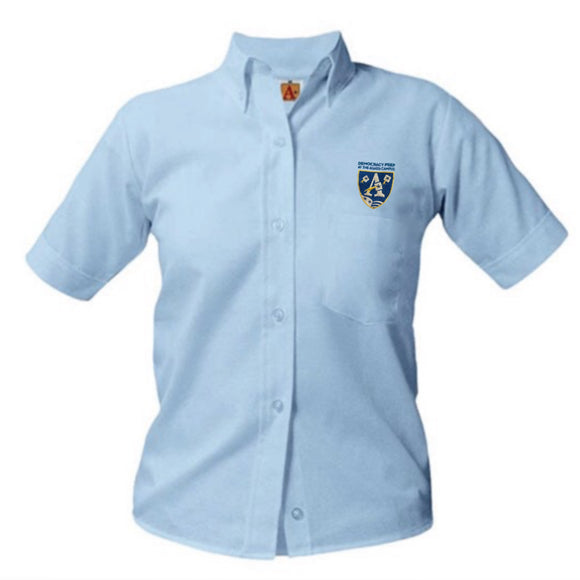 S/S Ladies Oxford w/ DP Logo (Grades 9-12 ONLY)
