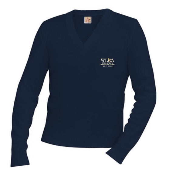 * V-Neck Sweater w/ WOL Logo