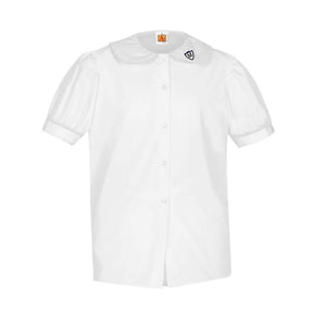 S/S Puff Sleeve Blouse w/ MH Logo