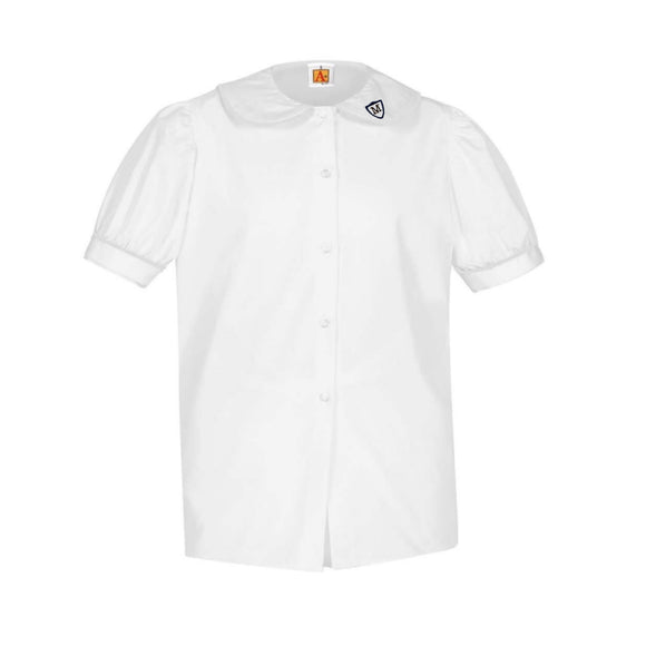 S/S Puff Sleeve Blouse w/ MH Logo