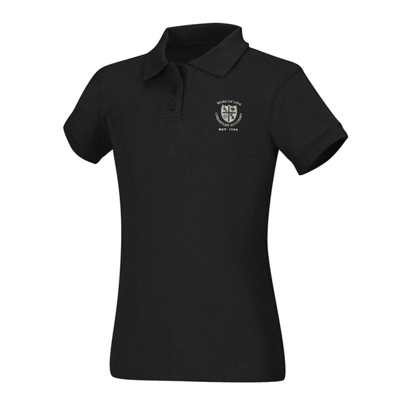 S/S Girls Polo w/ WOL HS Logo