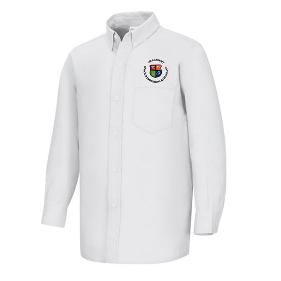 L/S Oxford w/ 100 Academy Logo (GRADES K-5 ONLY)