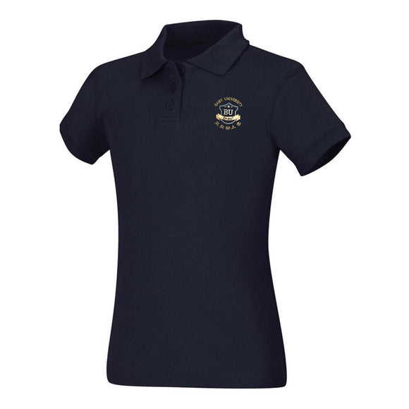 S/S Girls Polo w/ Baby University Logo