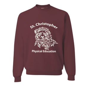 *P.E. Crew Sweatshirt w/ ST.CHRIS Logo