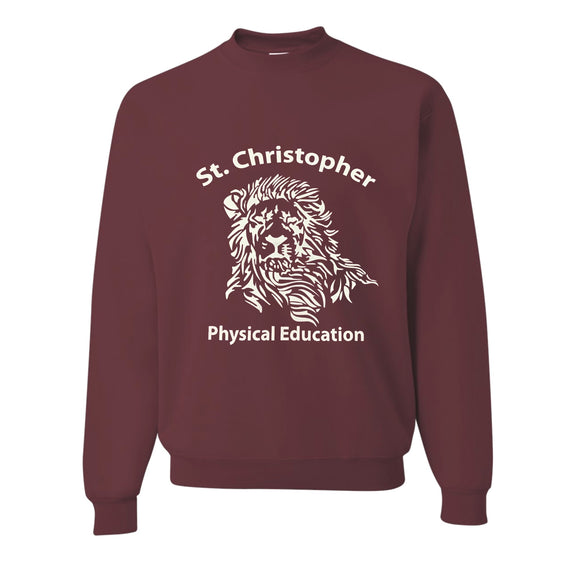 *P.E. Crew Sweatshirt w/ ST.CHRIS Logo