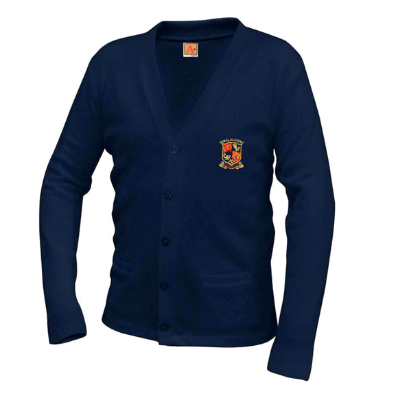 V-Neck Cardigan w/ Doral Logo