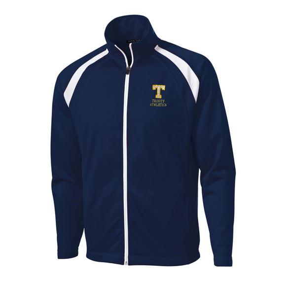 Unisex Zip Warm Up Jacket w/ Trinity Athletes Logo