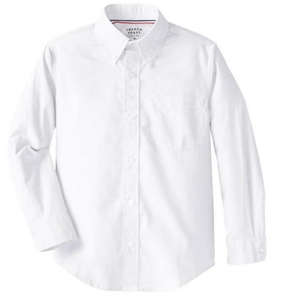 *L/S Oxford NO LOGO (Grades K-8)