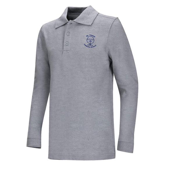 L/S Polo w/ ST. VIATOR Logo
