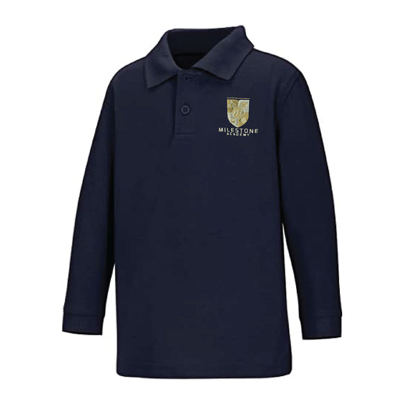 L/S Polo w/ Milestone Logo