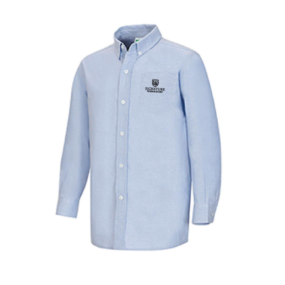 * Boys L/S Oxford w/ Signature Prep Logo (All Grades)